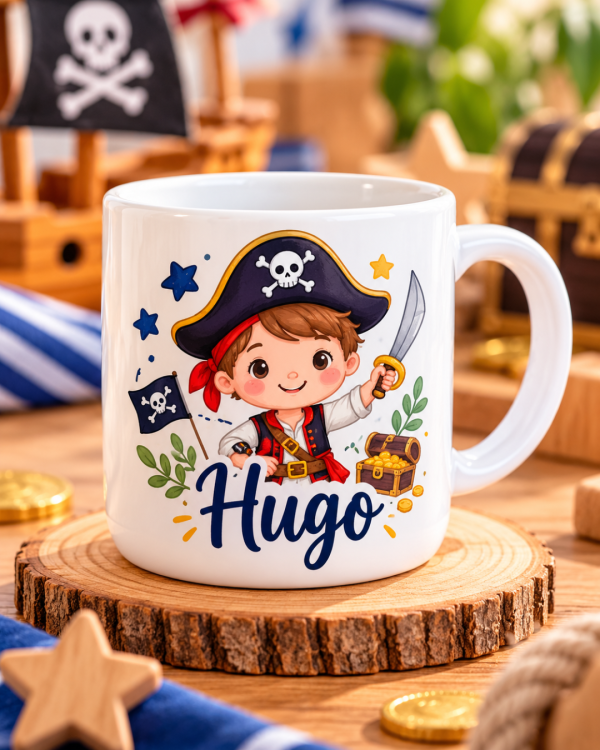 Mini mug enfant personnalisé - Prénom & motif