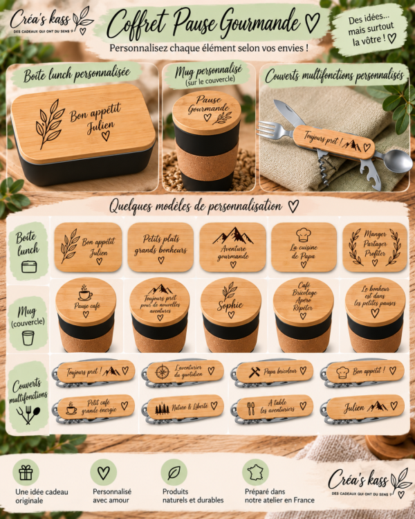 Box Pause Gourmande - Coffret repas personnalisé