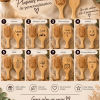 Brosse à cheveux en bambou personnalisée