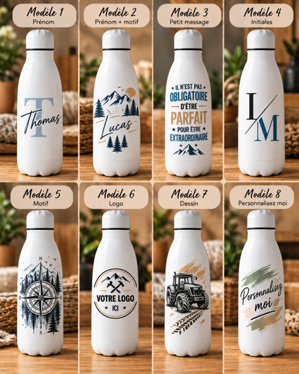 Gourde isotherme personnalisée - 500 ml