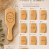 Brosse à cheveux en bambou personnalisée
