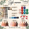 style maman Cadre de Noël personnalisé - Famille