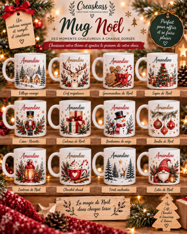 Coffret Féerie Douceur - coffret de Noël personnalisé