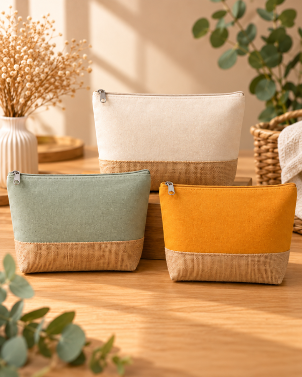 trousses Trousse personnalisée en coton & jute