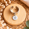 Bague personnalisée avec médaille gravé - Taille M