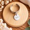 Bague personnalisée avec médaille gravé - Taille S