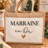 Sac cabas en jute personnalisé - en Or