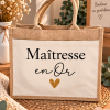 Sac cabas en jute personnalisé - en Or
